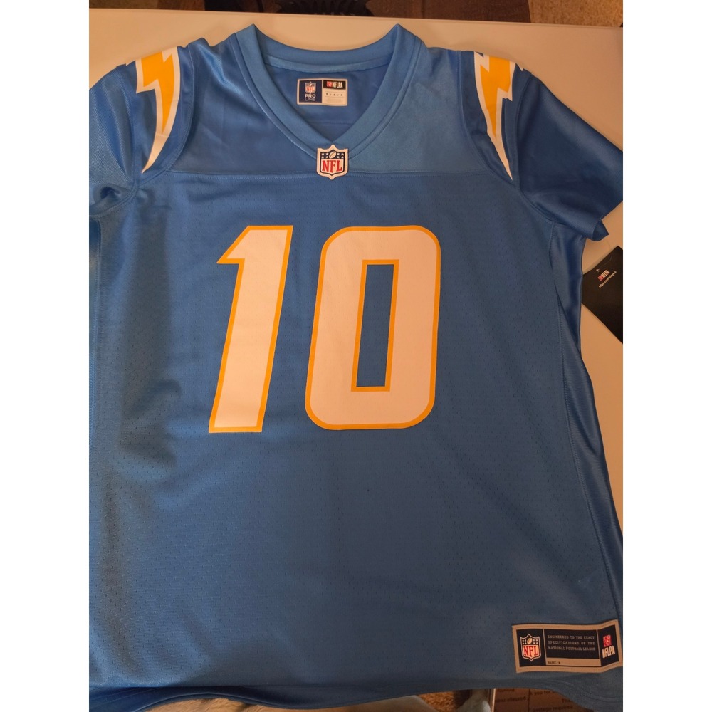 NFL Pro Line Justin Herbert Los Angeles Chargers Jersey Blue Womens Medium 10